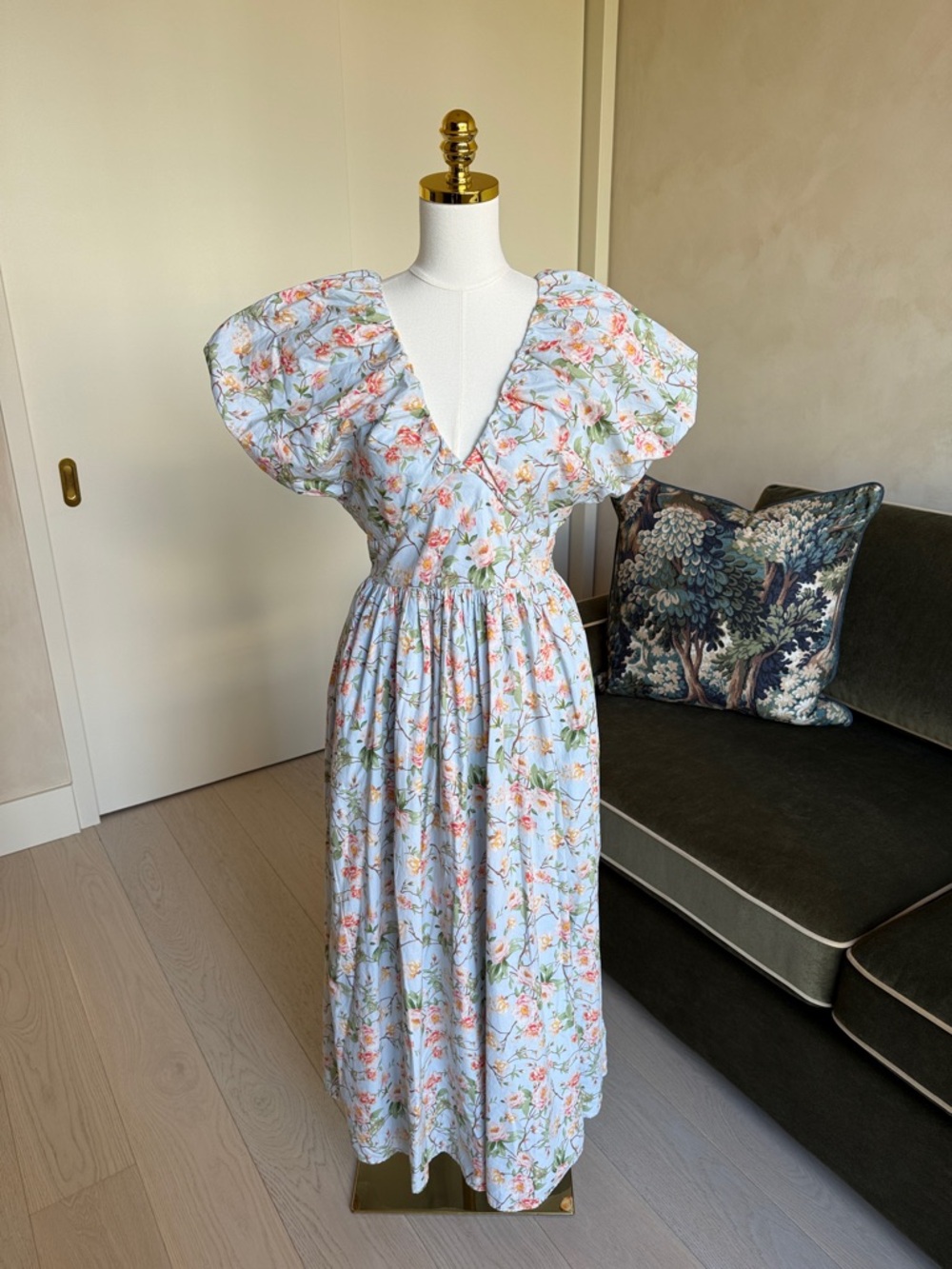 Society Social x Crown & Ivy™ The Charlotte Dress NWT Size 4 Blue Wall Cabana